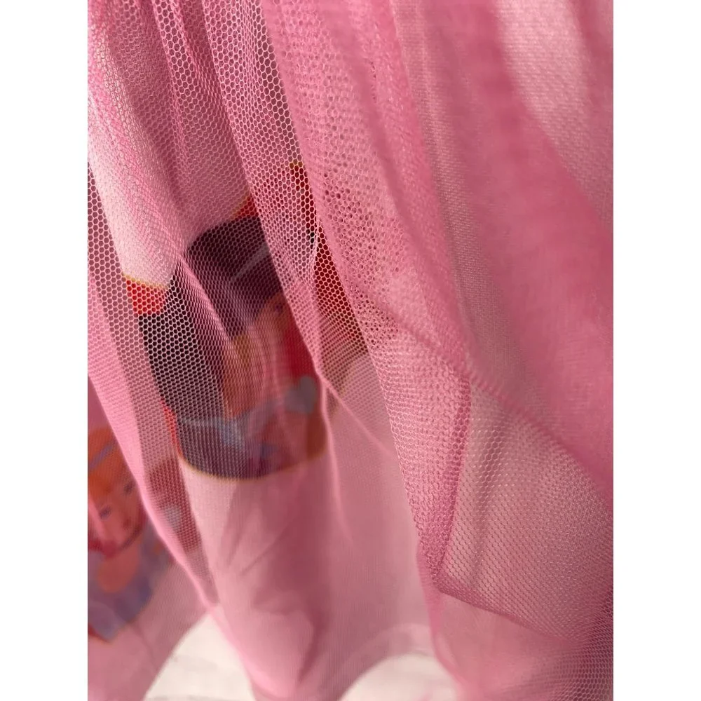 Disney Beautiful Pink Princess‎ Shimmery Tulle Fancy Nightgown Size 3T - Picture 5 of 8